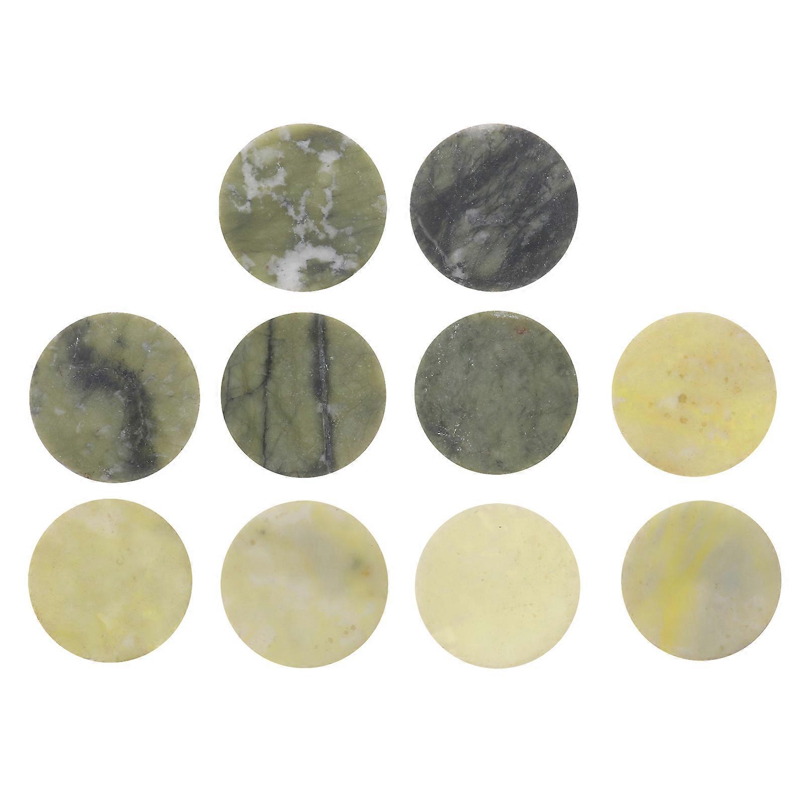 Lash Pallet Eyelash Extension Stone Pad Green Color Round Surface Prevents Quick Drying 10Pack