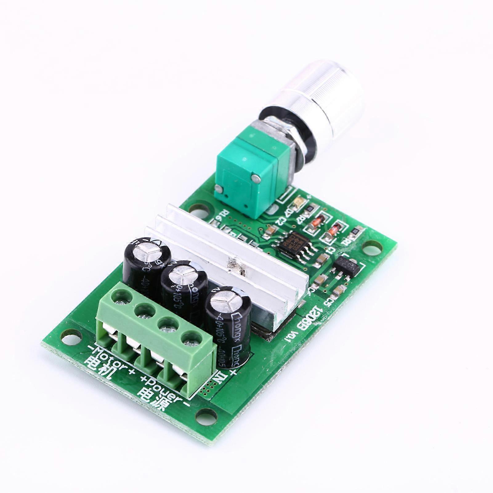6V-28V 3A PWM DC Motor Speed Controller Switch Function 1206B w/ Case Adjustable Speed Control