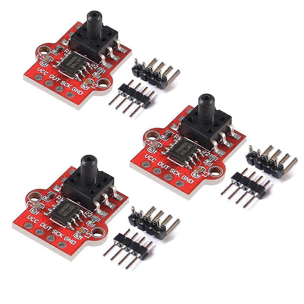 Barometric Pressure Sensor Module Pack Of 3, 0-40KPa Range, 3.3V-5V Compatible, Water Level Control Board