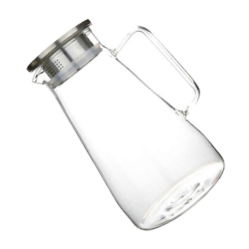1500ML Clear Glass Juice Pitcher Large Capacity Cold Water Jug for Home
