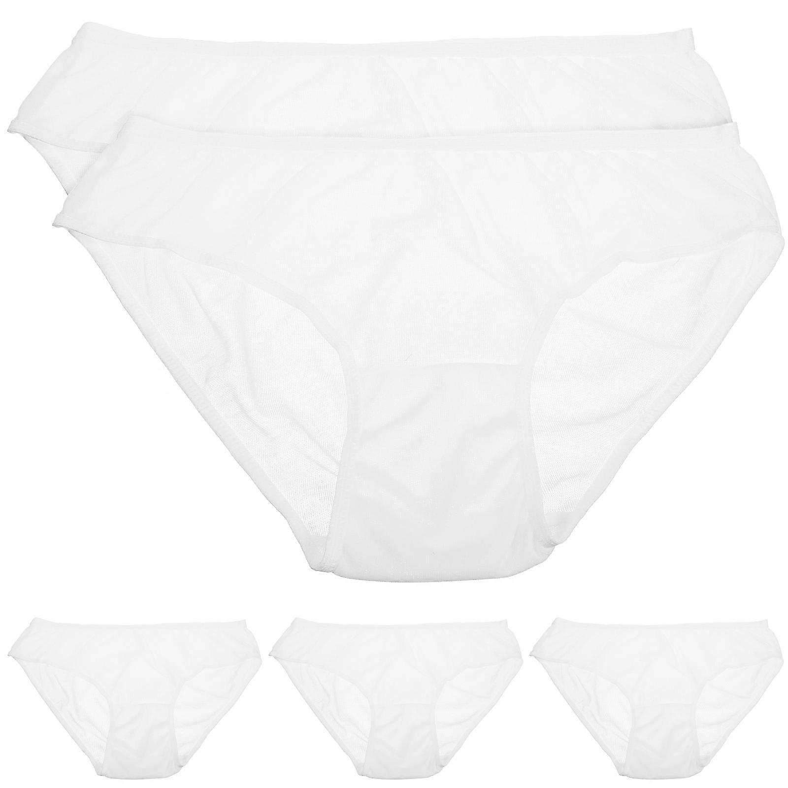 Breathable Briefs Men Mens Pants Briefs Spa Use Comfortable Wearing Knitted Fabric 5Pcs