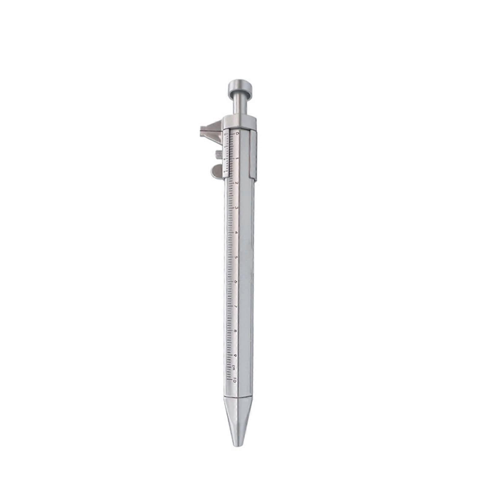 Multi-Functional Ballpoint Pen with Vernier Caliper Measuring Range 0-10cm for Woodworking and Drafting Tools