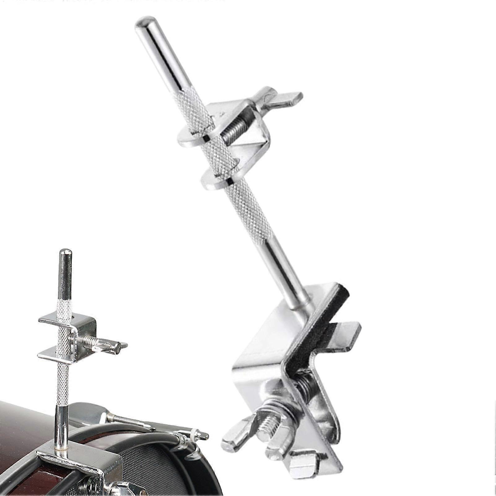 Drum Cowbell Clamp Adjustable Cowbell Holder Clamp, Fixed Clamping Force, Percussion Accessory for Guitar Cases, Keyboards, and Bass Drum Rims