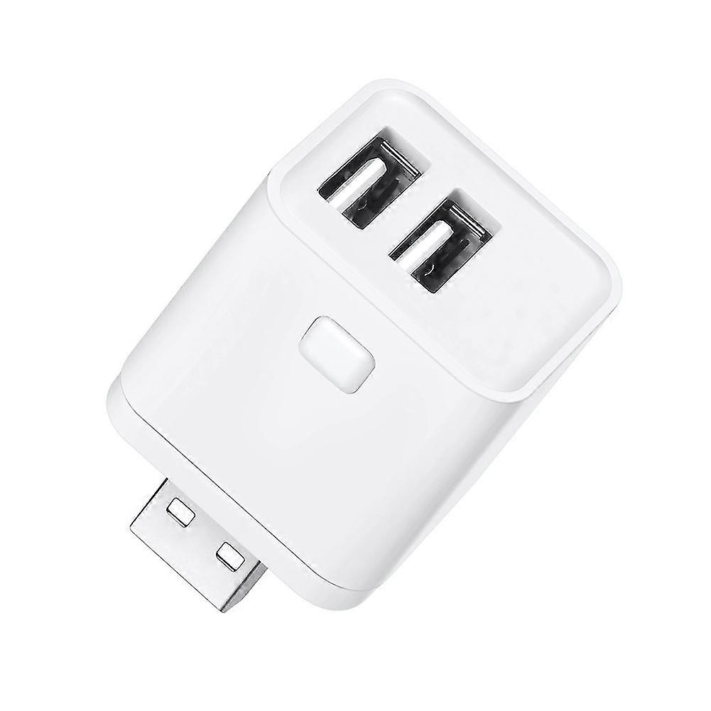 محول USB Tuya WiFi 2 Gang 5V Mini USB محول طاقة تحكم ذكي في الحياة عبر Alexa Yandex hwy