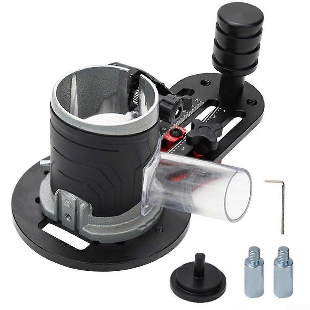 Slim Router Base Trimmer Slot Positioner Designed to Optimize Woodworking and Minimize Clutter