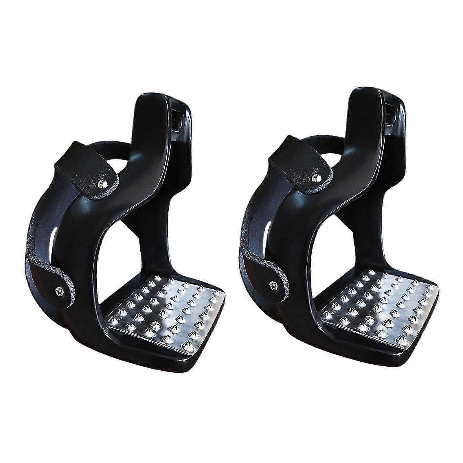 2x ركائب ركوب الخيل ، ركائب سرج الحصان ، سرج حماية ركوب اللغة الإنجليزية الاحترافي من الألومنيوم للفروسية