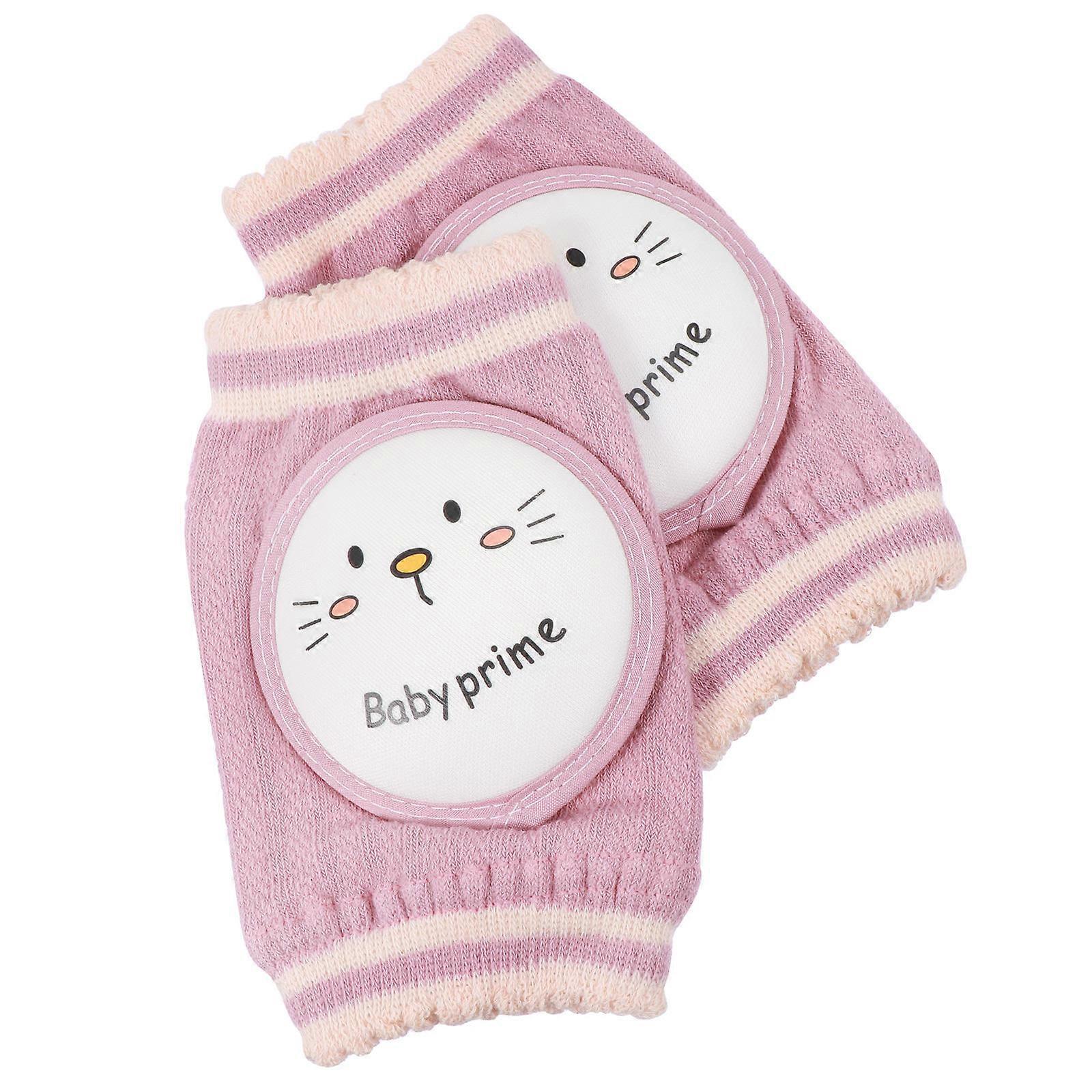 Baby Knee Pad with Elastic Wrapping and Breathable Mesh Pink Comfortable for Crawling Protectors Size 1 Pair