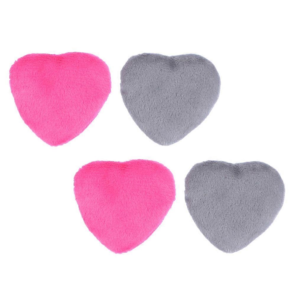 Heart Shape 4Pcs Foundation Makeup Puff For Girls Daily Care Assorted Color Washable
