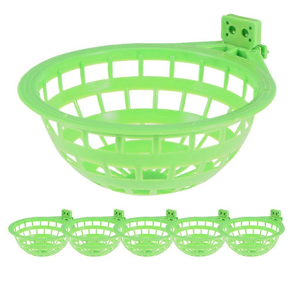 Pigeon Nesting Bowl for Storing Ideal for Bird Enthusiasts 6pcs Light Green ABS 70 characters