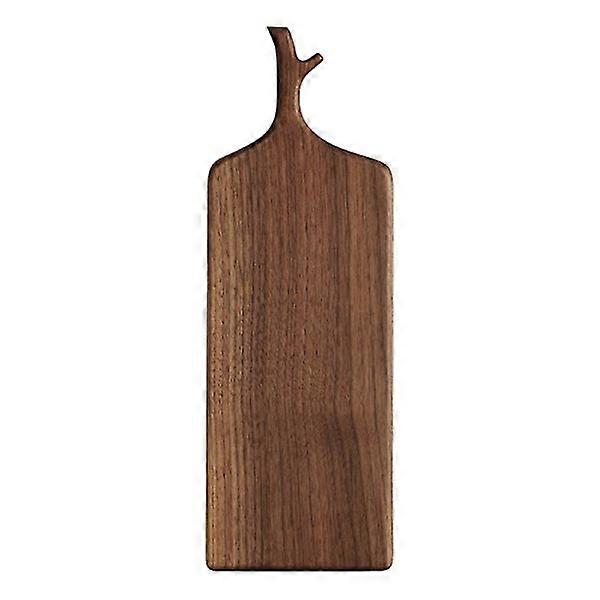Planche à découper pour pizza en noyer noir, bois massif non traité, style 2