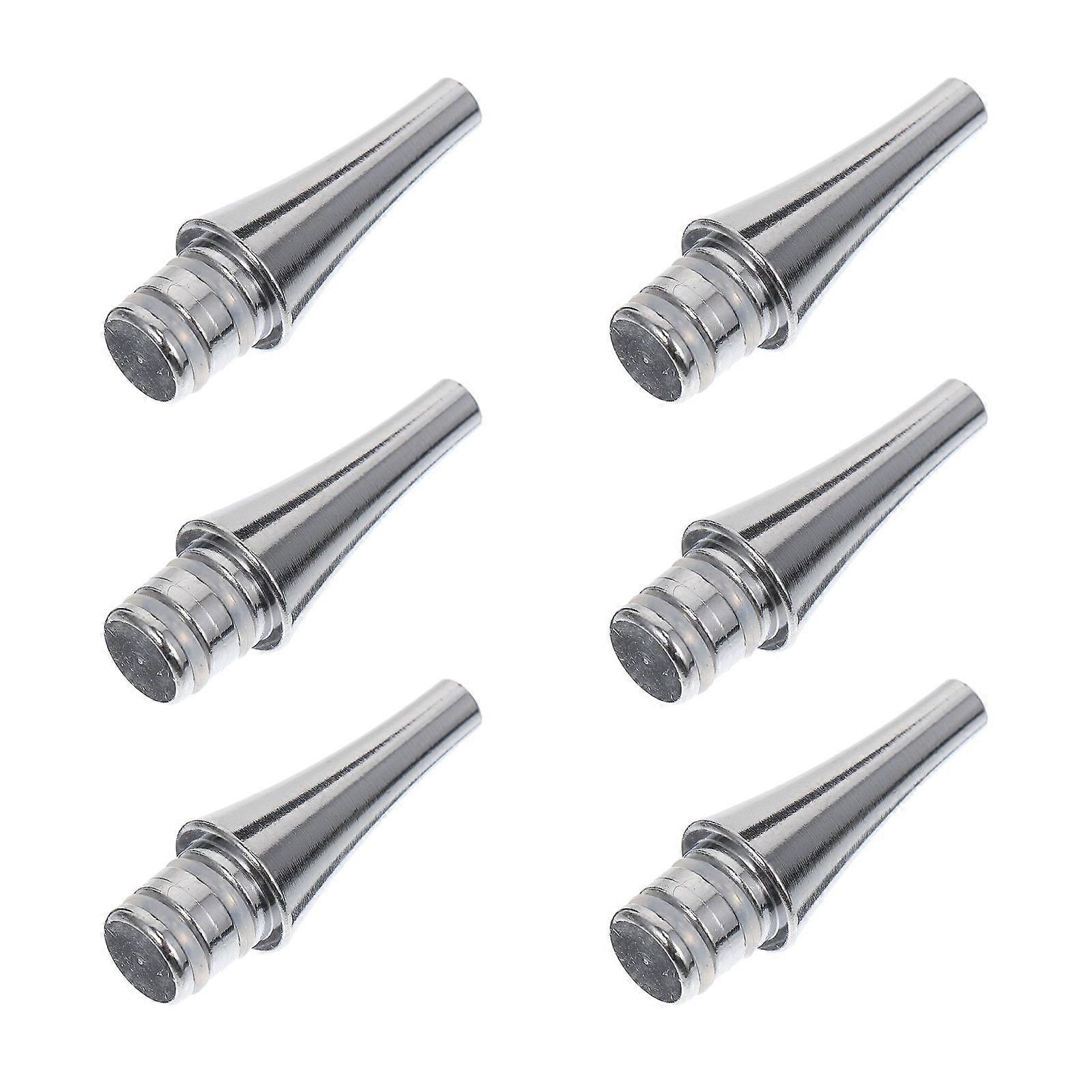 Point Drill Pen Heads Replacement for 6Pcs Stainless Steel Tips