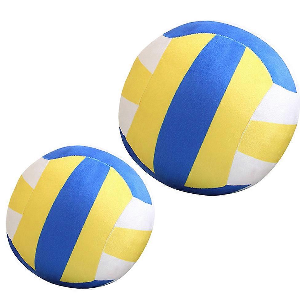 Plush Volleyball Cushion For Home Use And Gift Giving 14x14x14cm Sports Style Relaxing 2Set