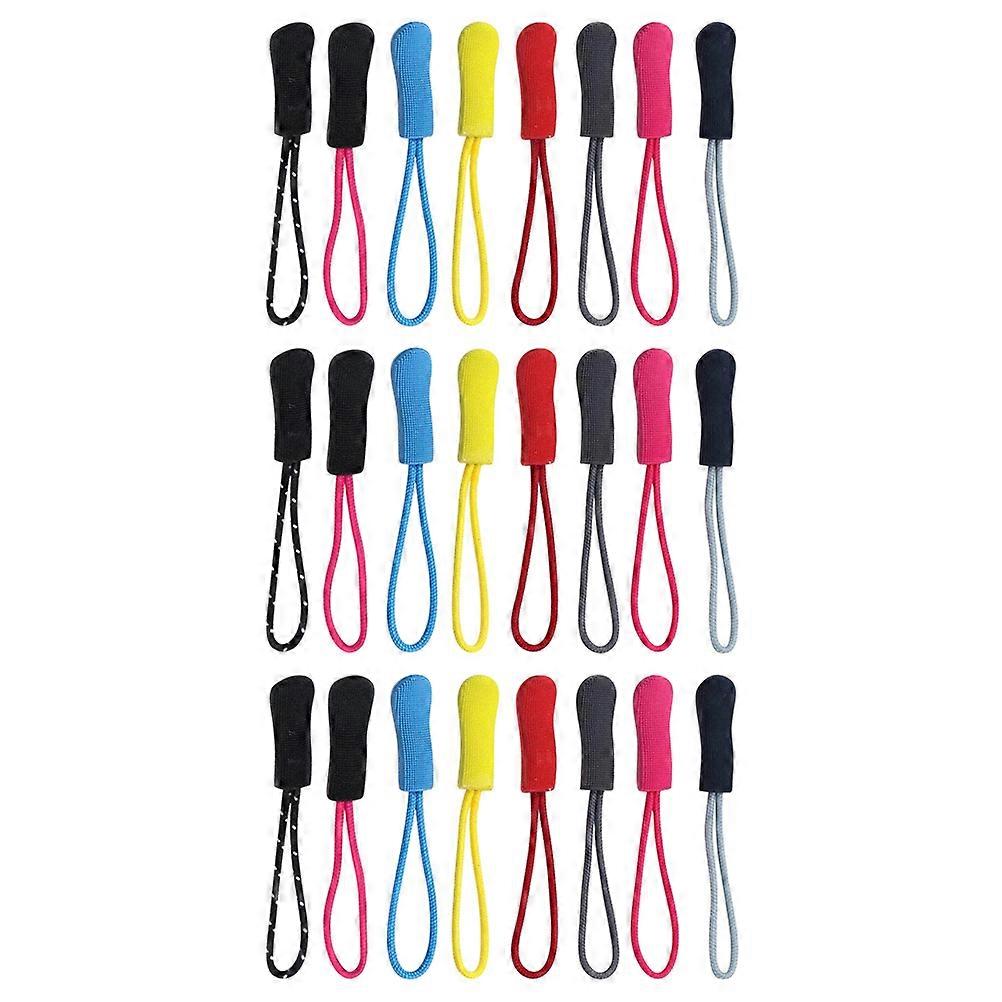 Zipper Pull Tabs 100Set Assorted Color DIY Projects Garment Clothing Decoration Non-skid Design Extend Zipper