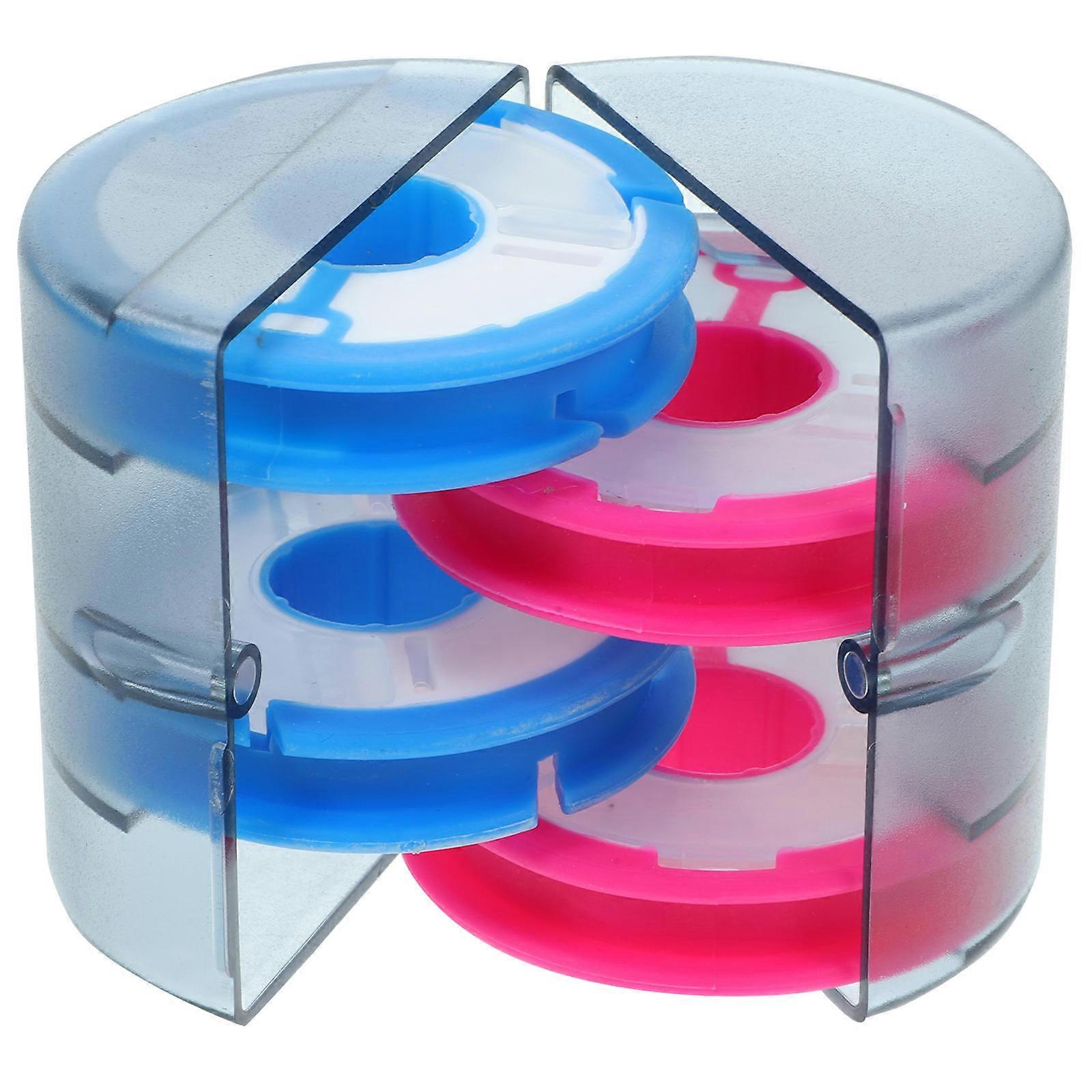 Fishing Line Bobbins Storage Spools Made of Plastic for Easy Carrying and Protection 4 Bobbins in