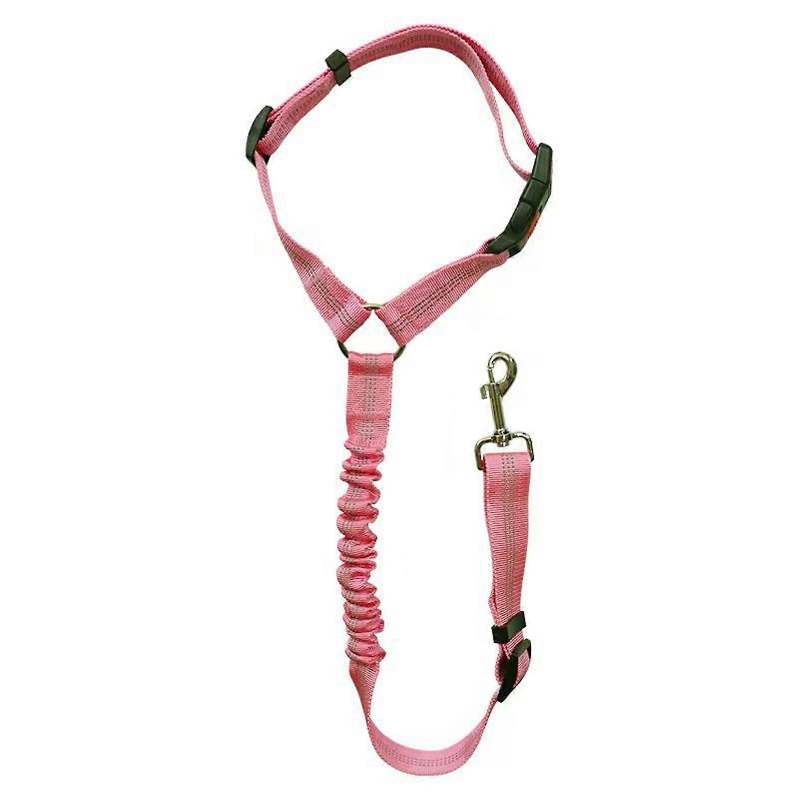 Safe Dog Vehicle Harness Adjustable Elastic Safety Strap with Reflective Design for Large Small Pets Travel Durable Nylon Dog Leash for Car
