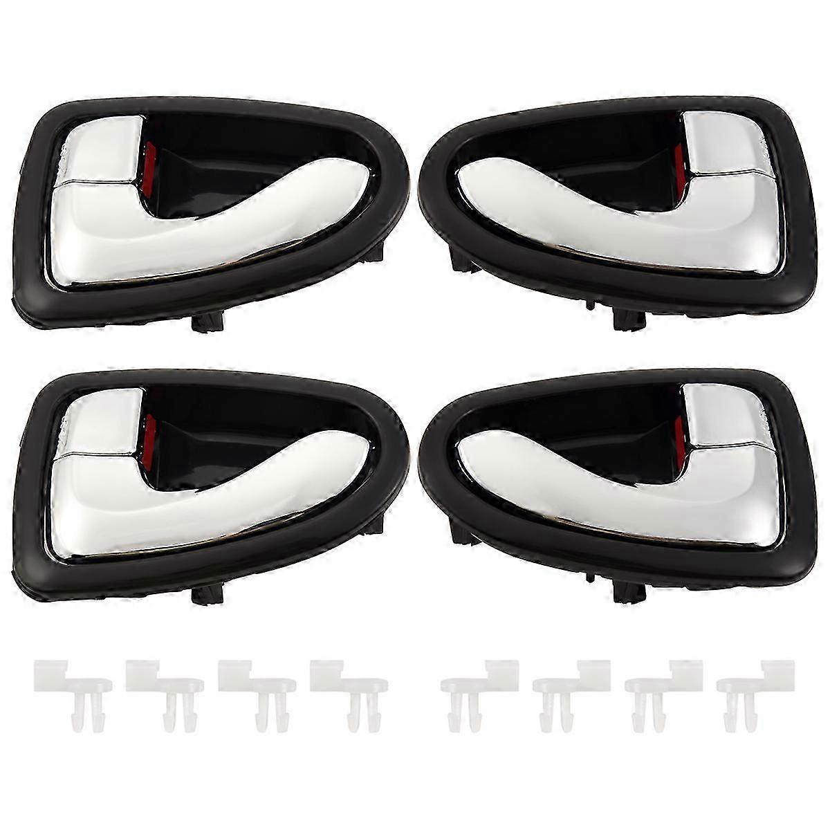 4Pcs Inside Door Handle Replacement Kit Compatible with HYUNDAI ACCENT Front Rear