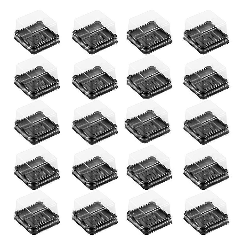 Small Cookie Boxes 150 Pcs Square Cake Storage Container For Home Hand-made Desserts 7.80X7.80X3.40cm With Materials