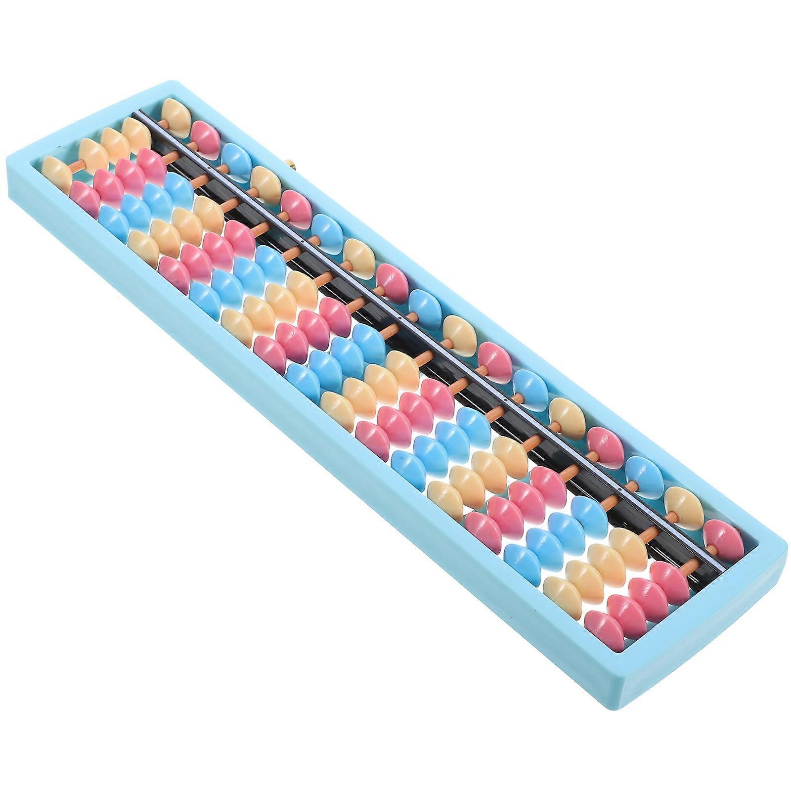 Plastic 17 Column Rods 5 beads Plastic Abacus Professional Chinese Abacus Calculator Counting Tool