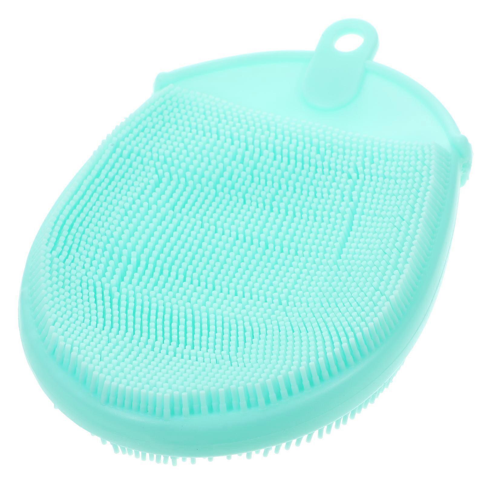 Silicone Double Sided Pot Brush for Kitchen Use Grey 1pc