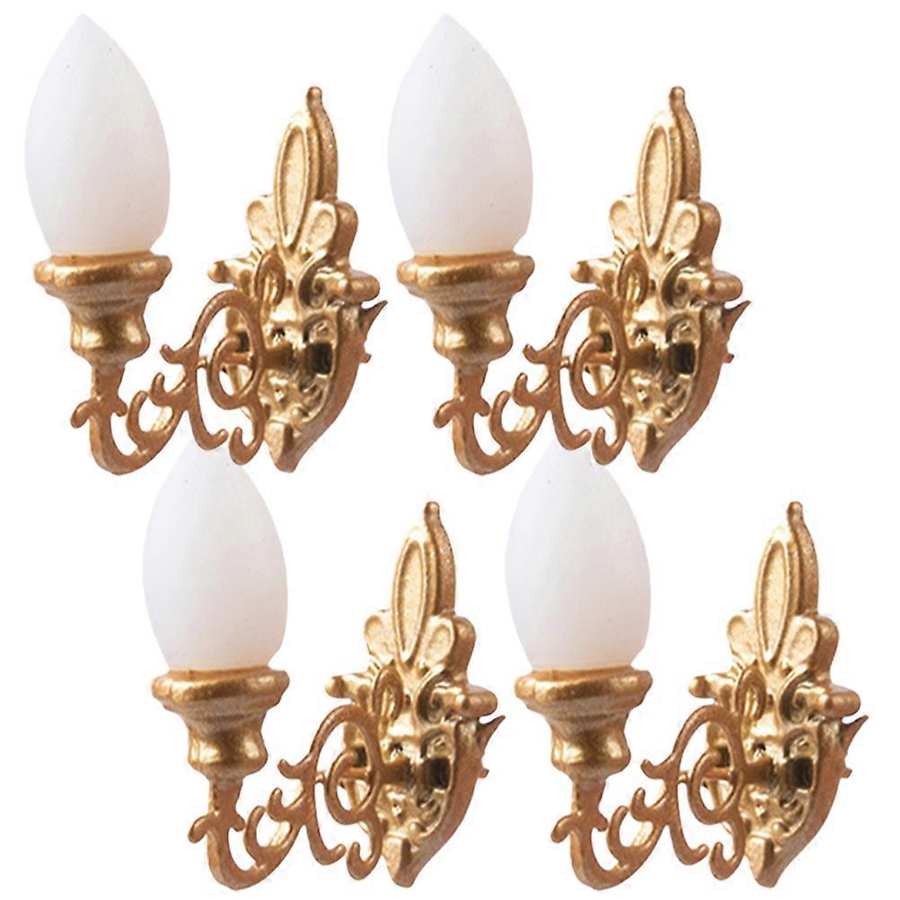 Wall Lamps ABS Material For Decoration Easy to Install and Remove 4 Pieces