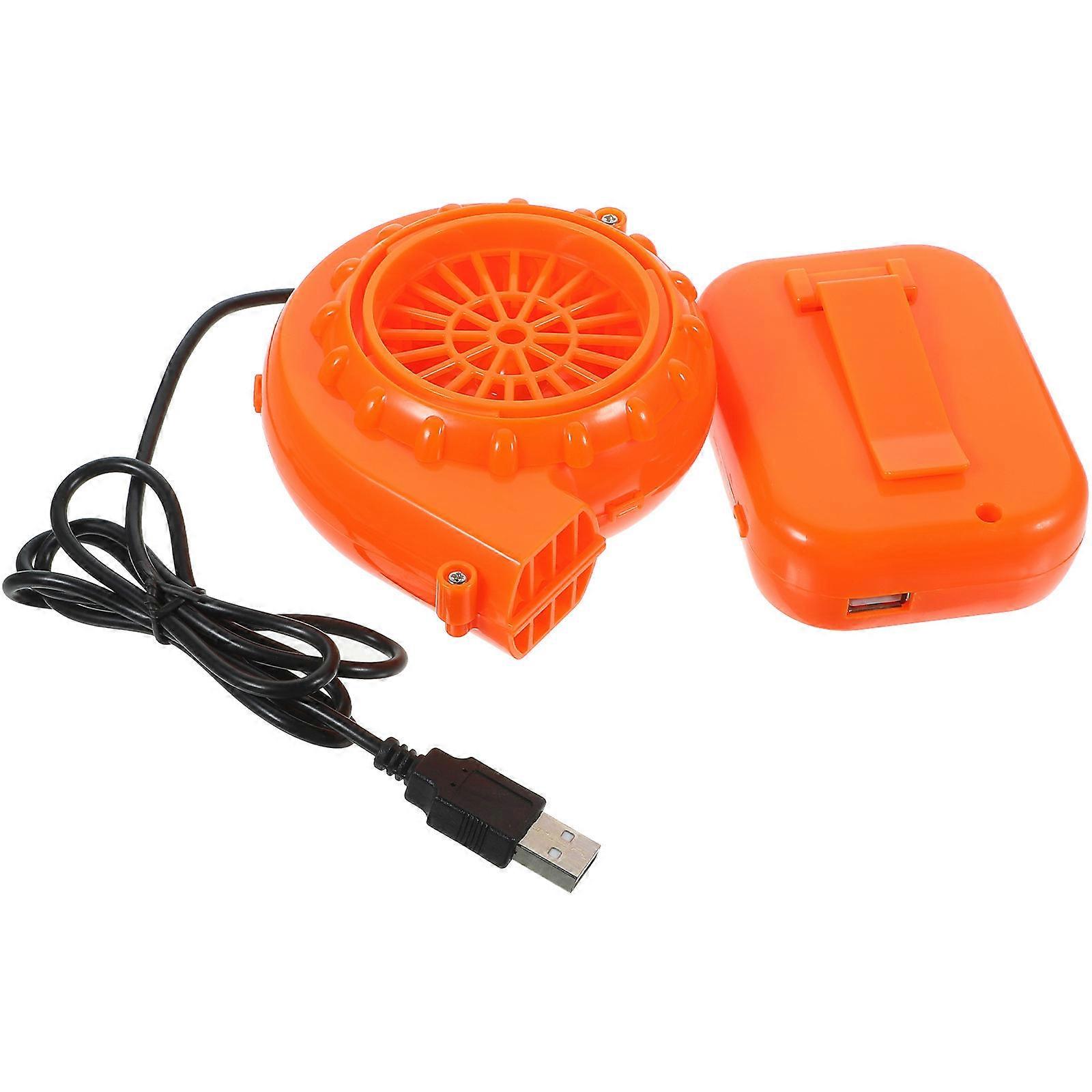USB Portable Mini Air Blower Fan for Inflatable Costumes, Battery Powered Cooling Blower for Dinosaur Unicorn Mascot Suits, Halloween Party Use,