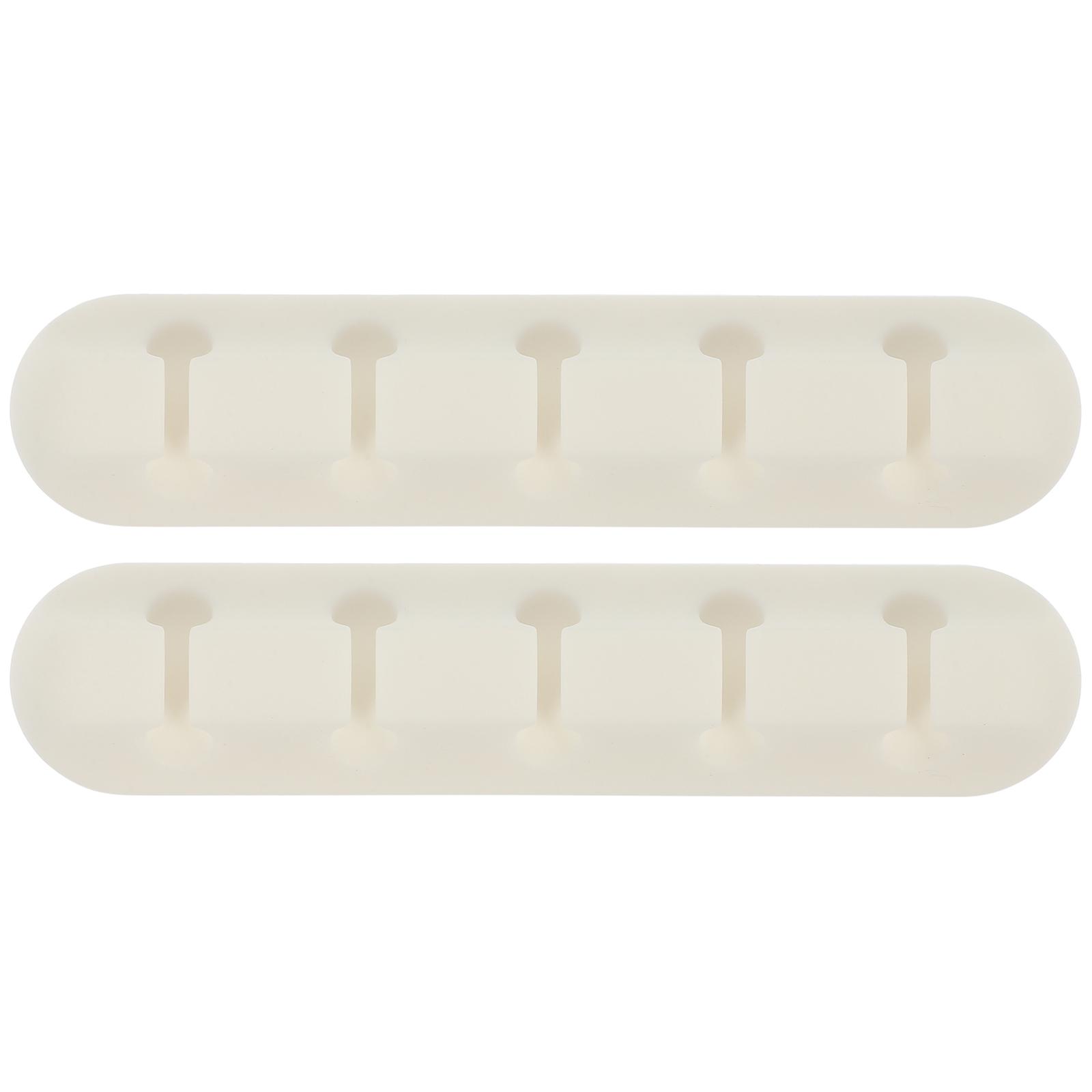 Cord Organisers Holder 2Pcs Efficient Cable Storage Ideal For Charging Cables Featuring Strong Adhesive Attachment Technology