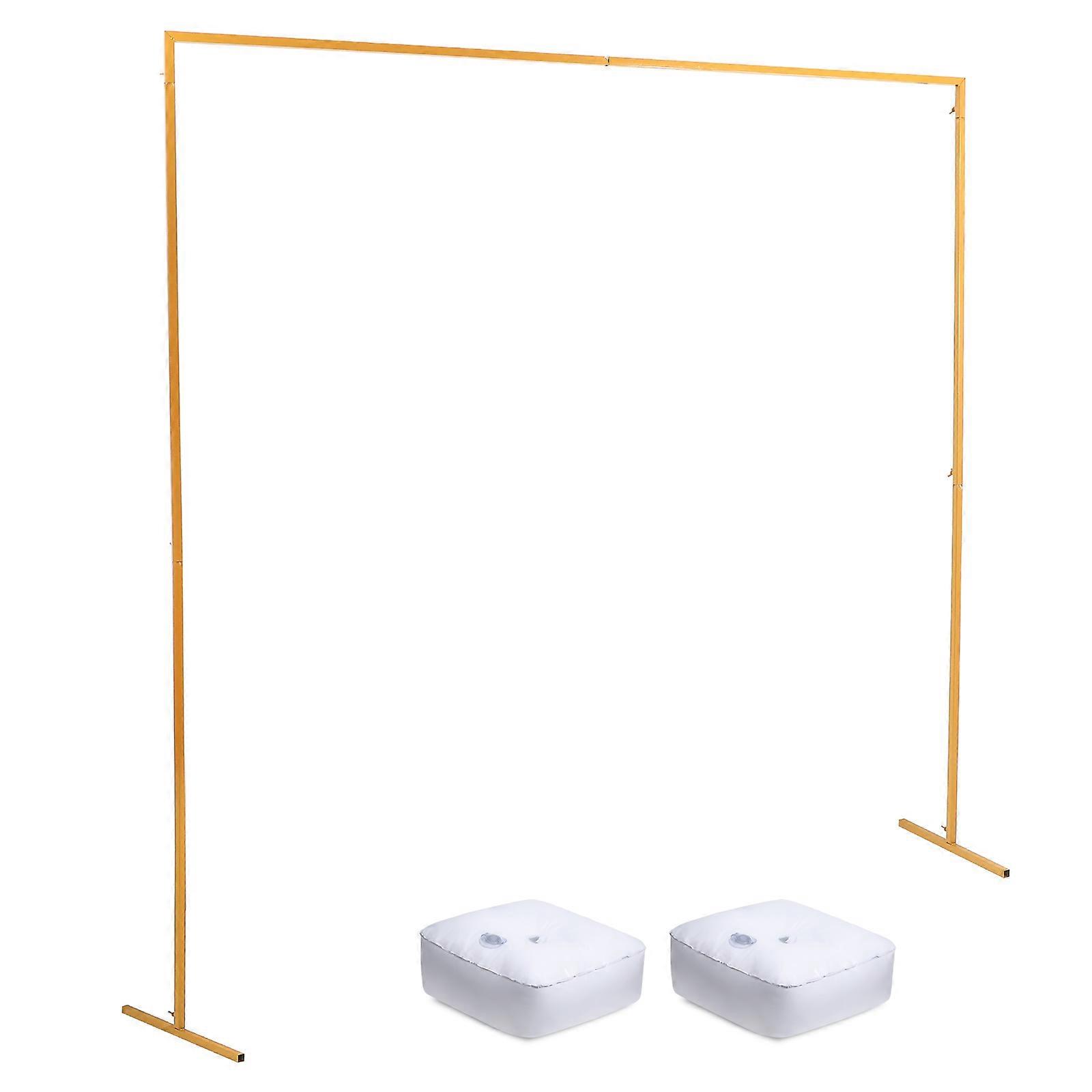 Party Arch Backdrop Stand Made Of Durable Metal For Weddings With Water Bag Stability And Elegant Square Shape 1 Set