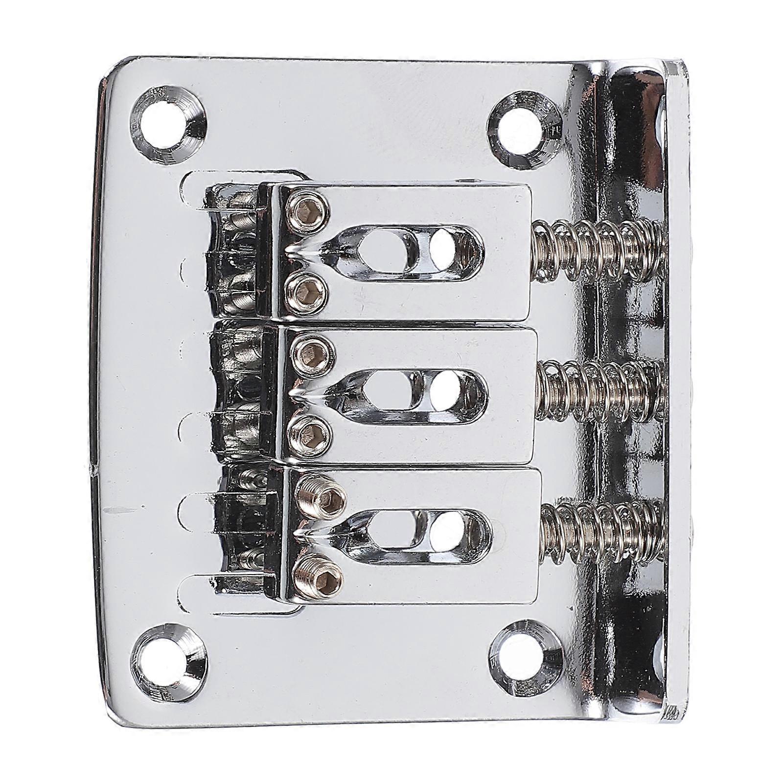Three String Flat Head Guitar Bridge For DIY Enthusiasts 5.00X4.20X1.40CM Tremolo Style 1 Set