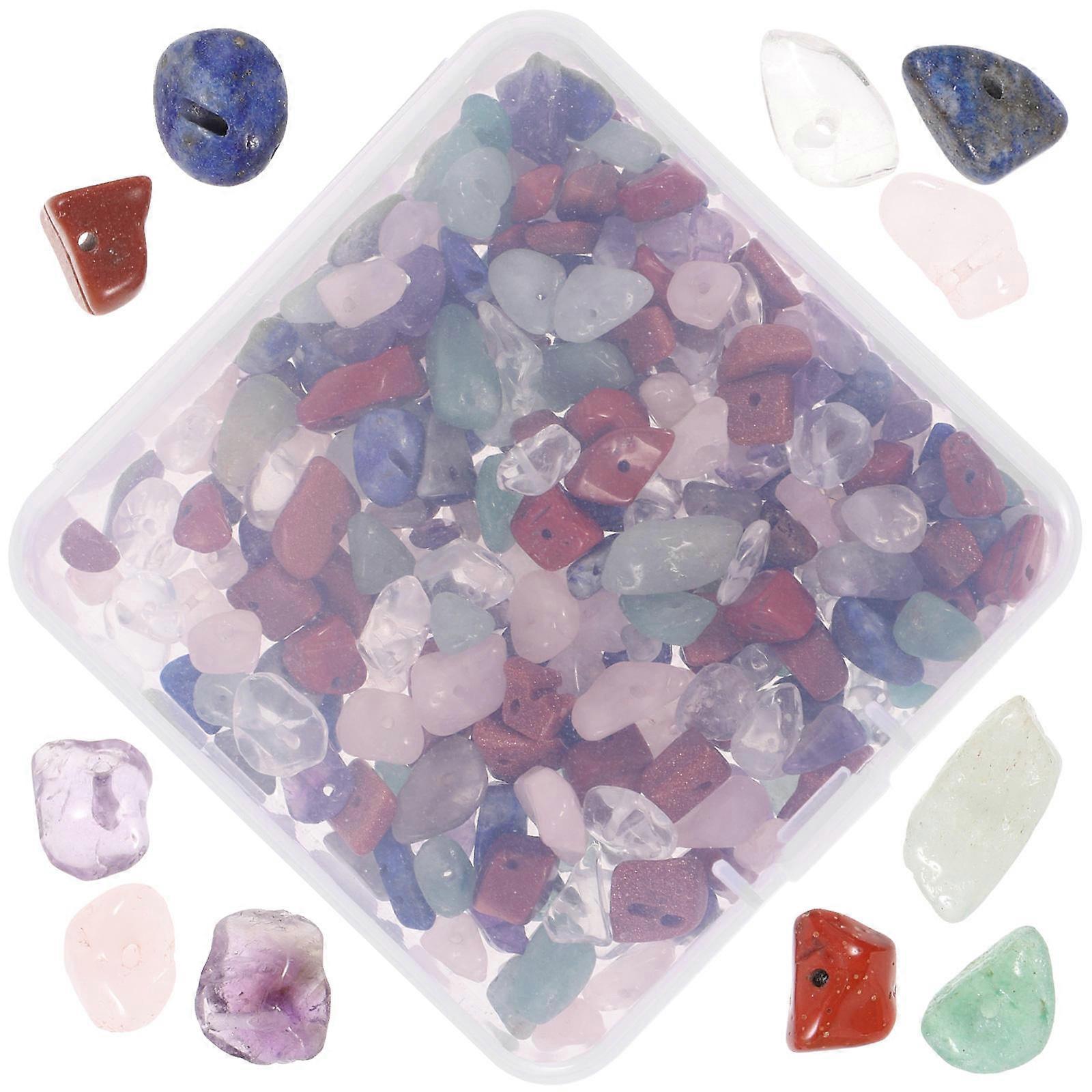 Natural Multicolor Stone Beads Irregular Shape DIY Projects 1 Box Perfect For Bracelets Earrings Crafting