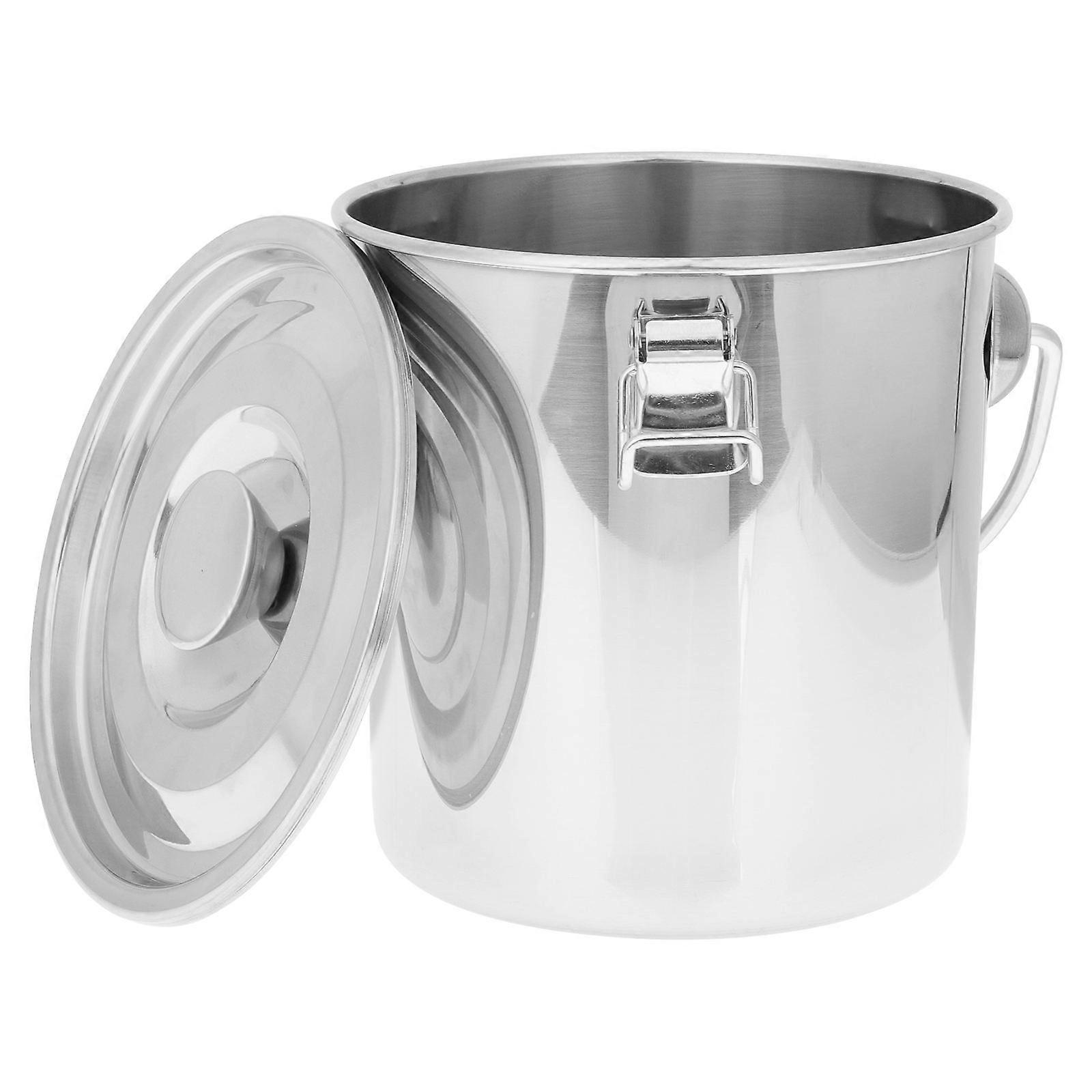 Stainless Steel Airtight Portable Sealed Bucket with Fire Extinguisher Function