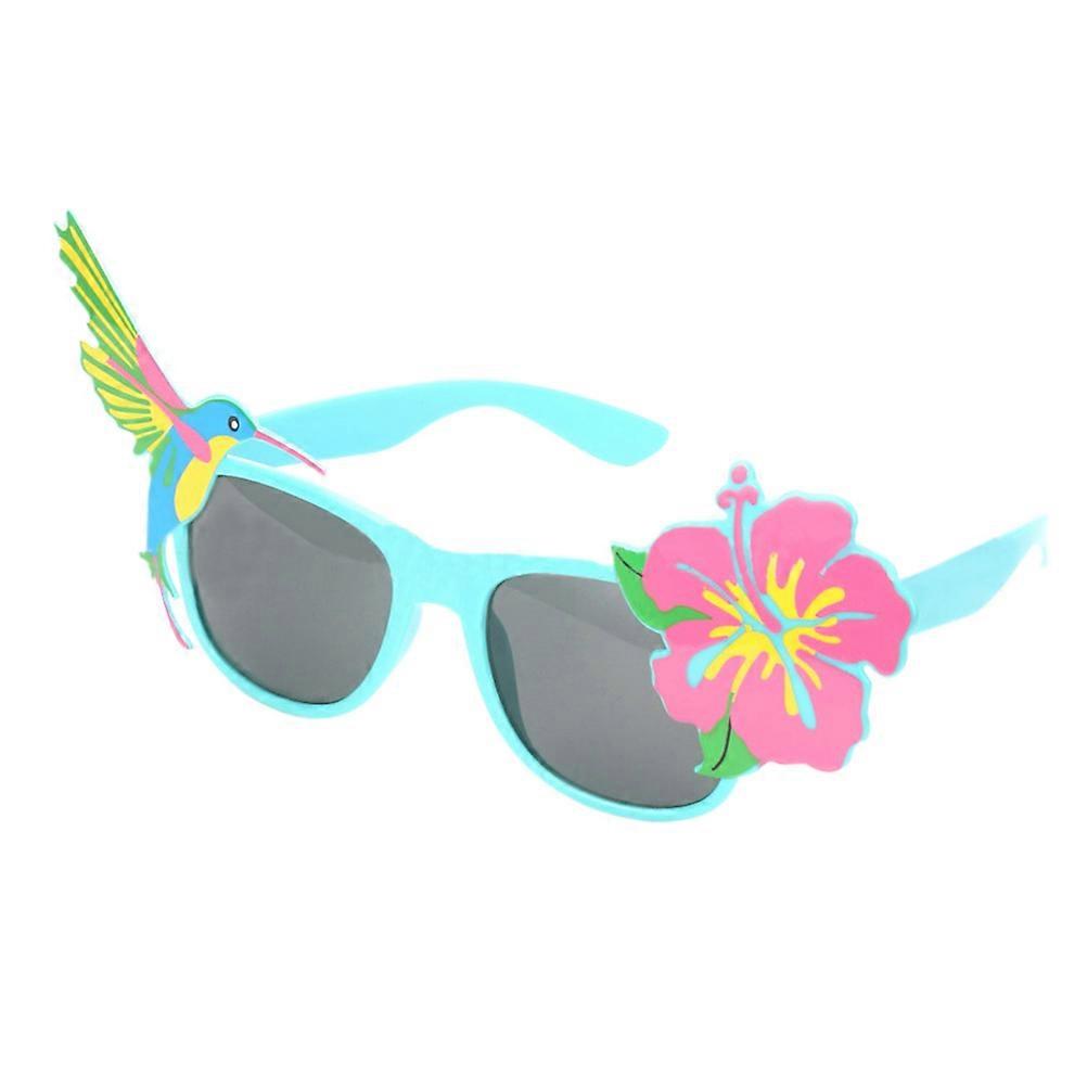 Blue Hibiscus Flower Eyewear for Decor Use Made of AC and PC and Fun Design Great for
