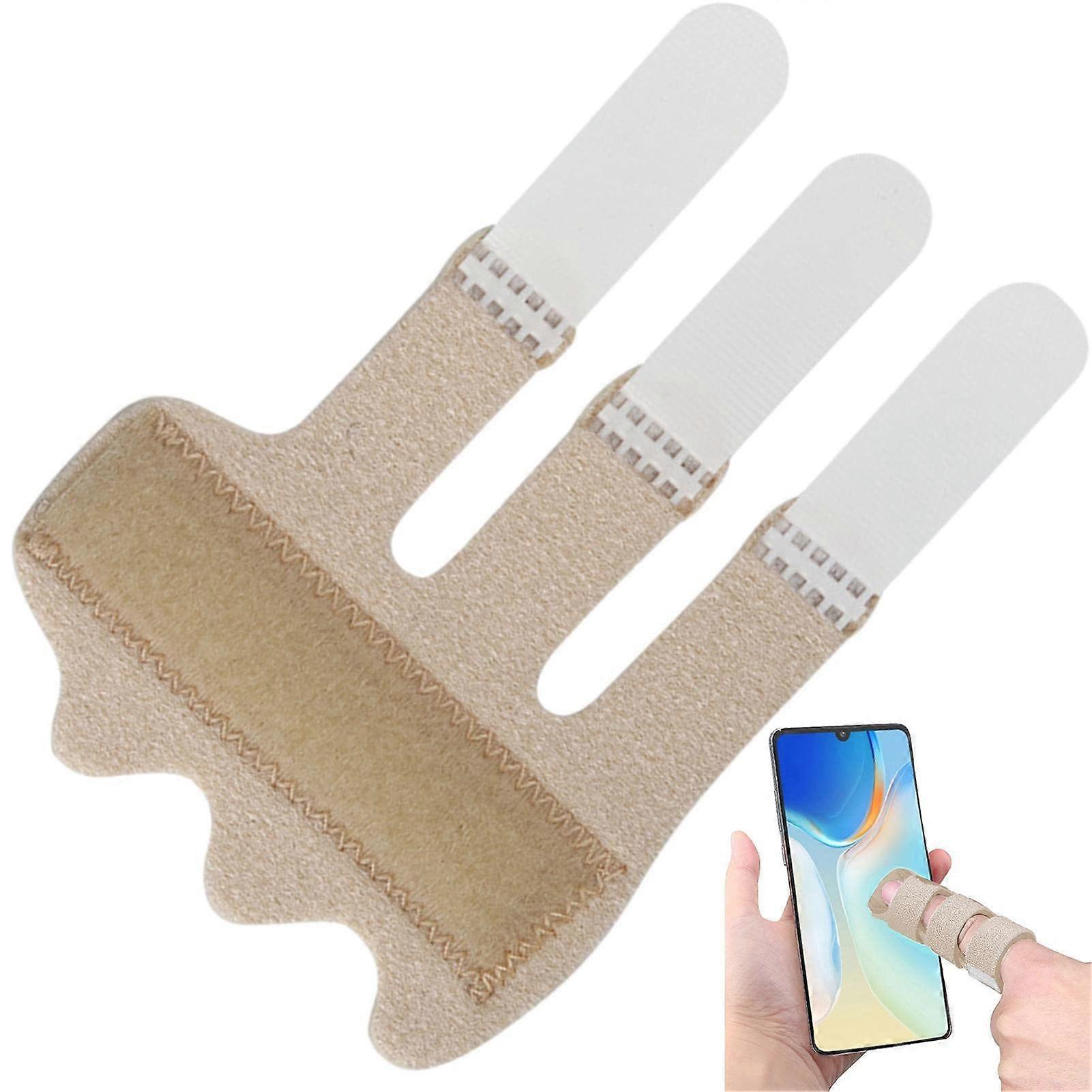 Splint for mallet fingers, trigger finger splints for broken fingers, brace joint support, smoothing finger casting, finger cuffs for sports injuries.