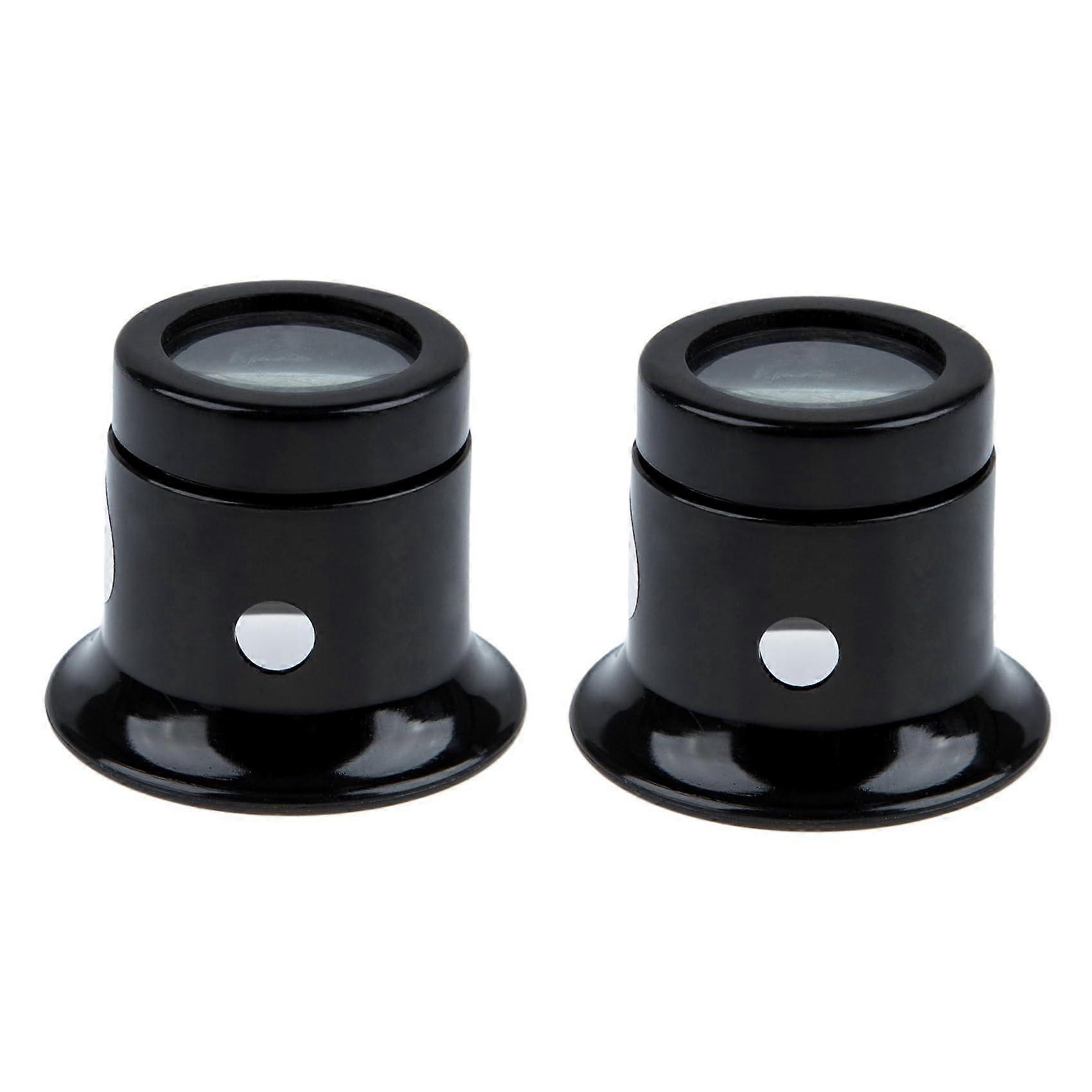 2x Magnifying Glass Set for Jewelers, 2.5x Magnification, Optical Lens, Handheld Magnifying Tool, Lightweight Design