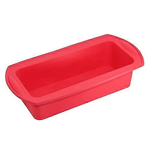 Silicone Toast Bread Mold Baking Pan Non-Stick Cake Tray Kitchen Tool Red Color 1 Piece