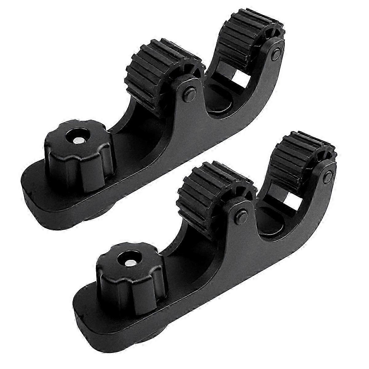Kayak Paddle Holder 2 Pack - Track Mount Accessories for Kayaking with Extended Length Threaded Attachment