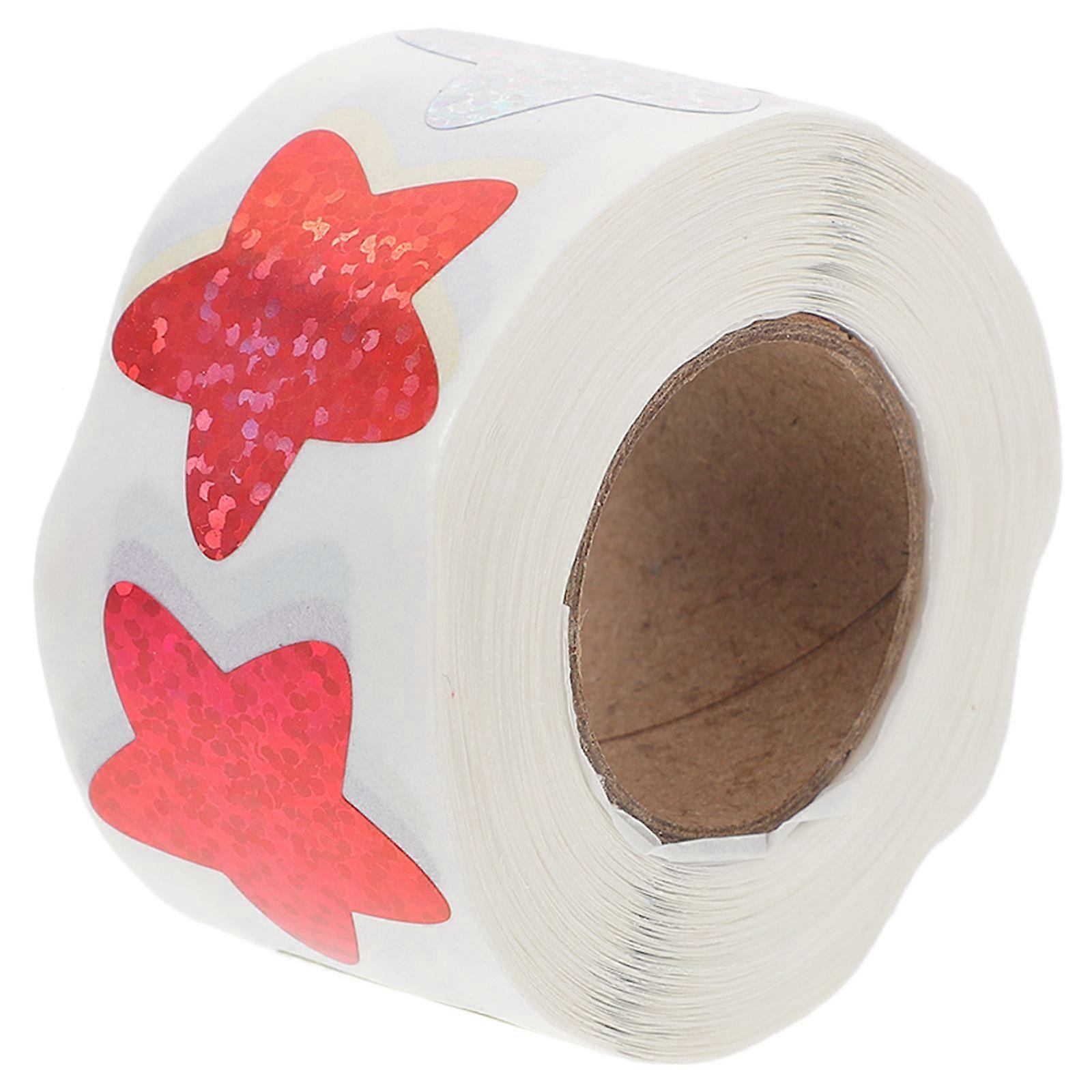 1 Roll Five-pointed Star Sticker Five-point Star Award Stickers Kindergarten Reward Stickers for Kids
