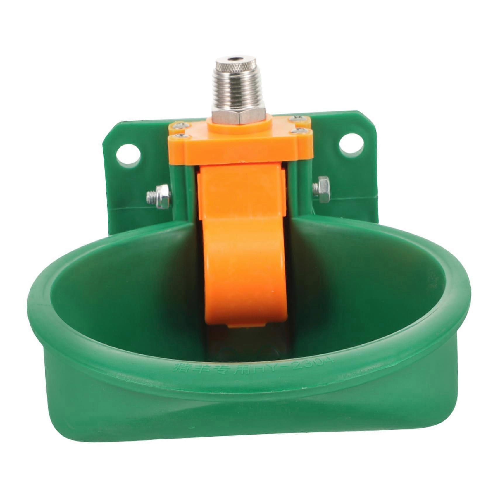 Automatic Plastic Livestock Waterer with Large Capacity Splash Design for Cows, Sheep, and Goats - Rustproof Farm Equipment