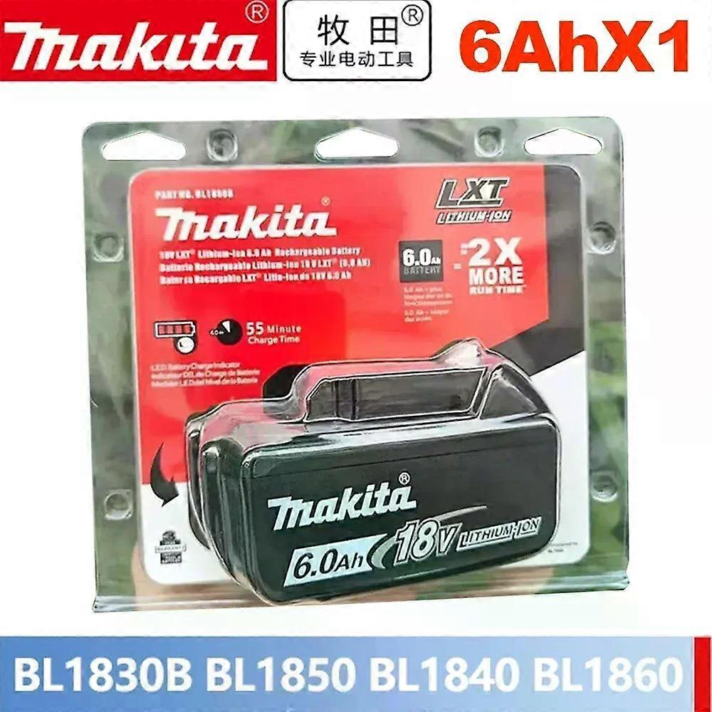 Apply Makita 18V 6.0Ah Rechargeable Lithium Battery for Makita 18V BL1860B BL1850B BL1840B BL1930B Power Tools