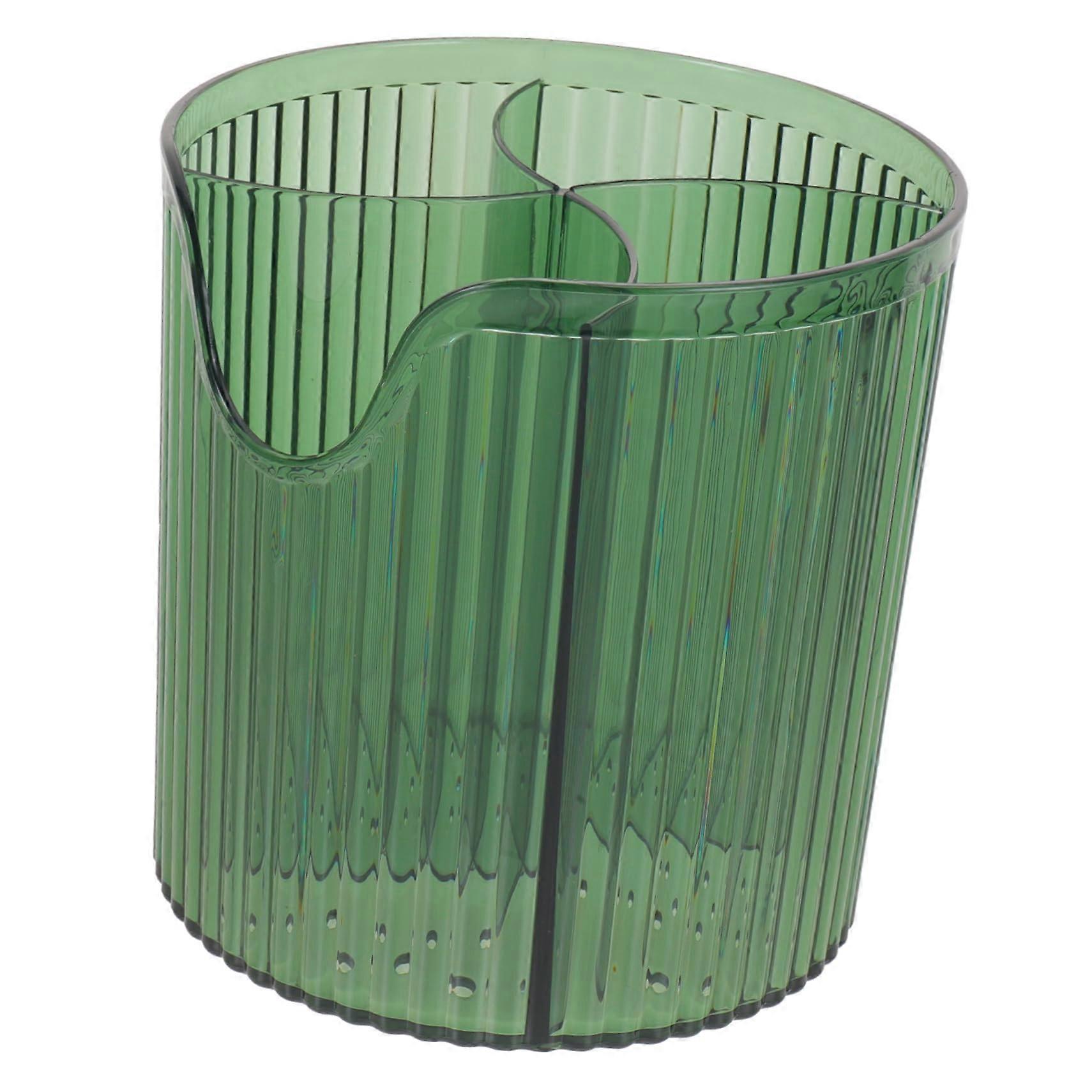 Makeup Box Storage Organizer With Brush Cup For Home Office Desk Elegant Makeup Organizer