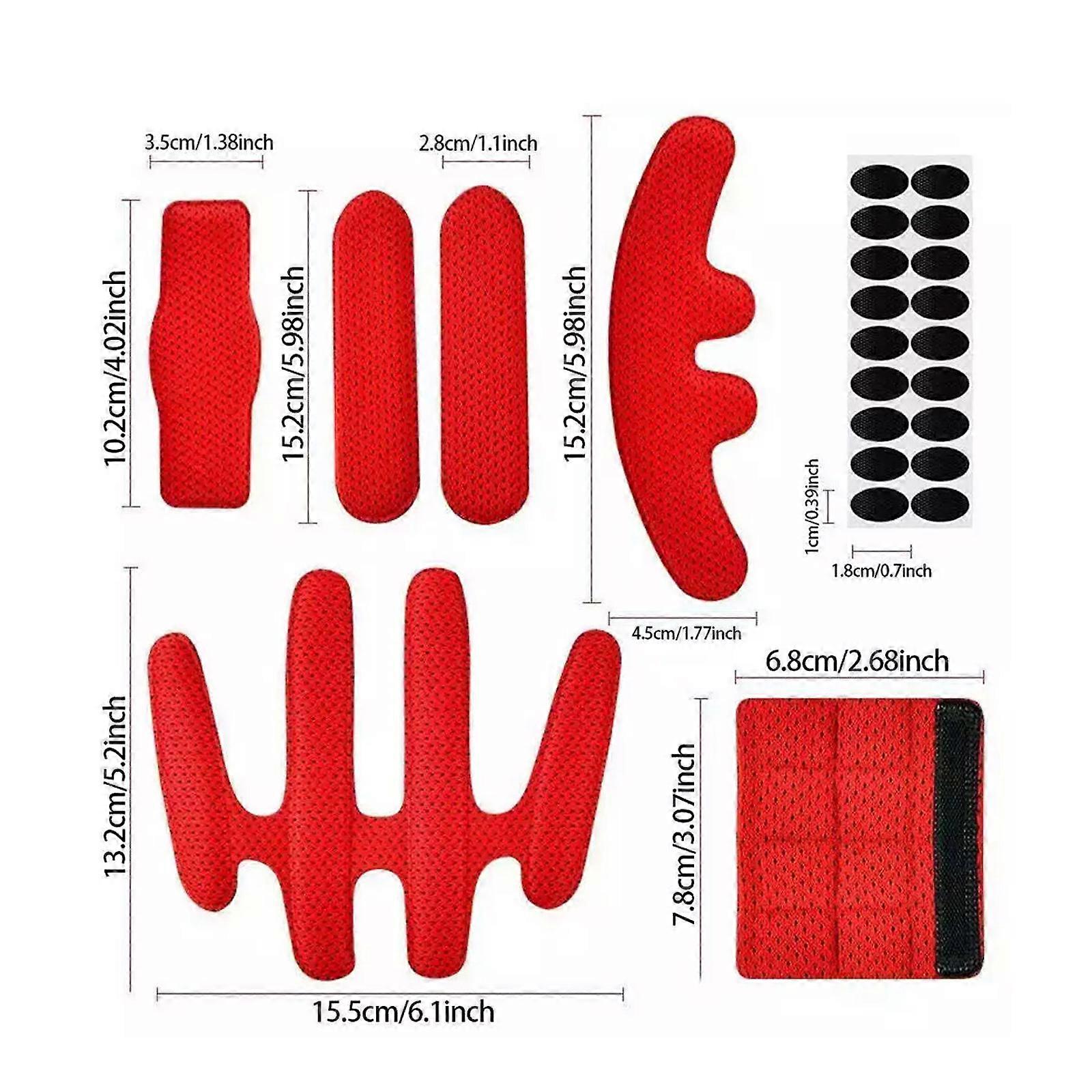 24Pcs Universal Bicycle Helmet Inner Foam Padding Kits Replacement Sealed Sponge