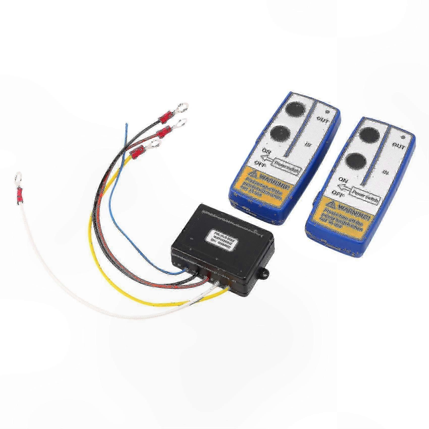 Wireless Winch Remote Control for ATV SUV with 2 Handsets 12V Recovery System Switch