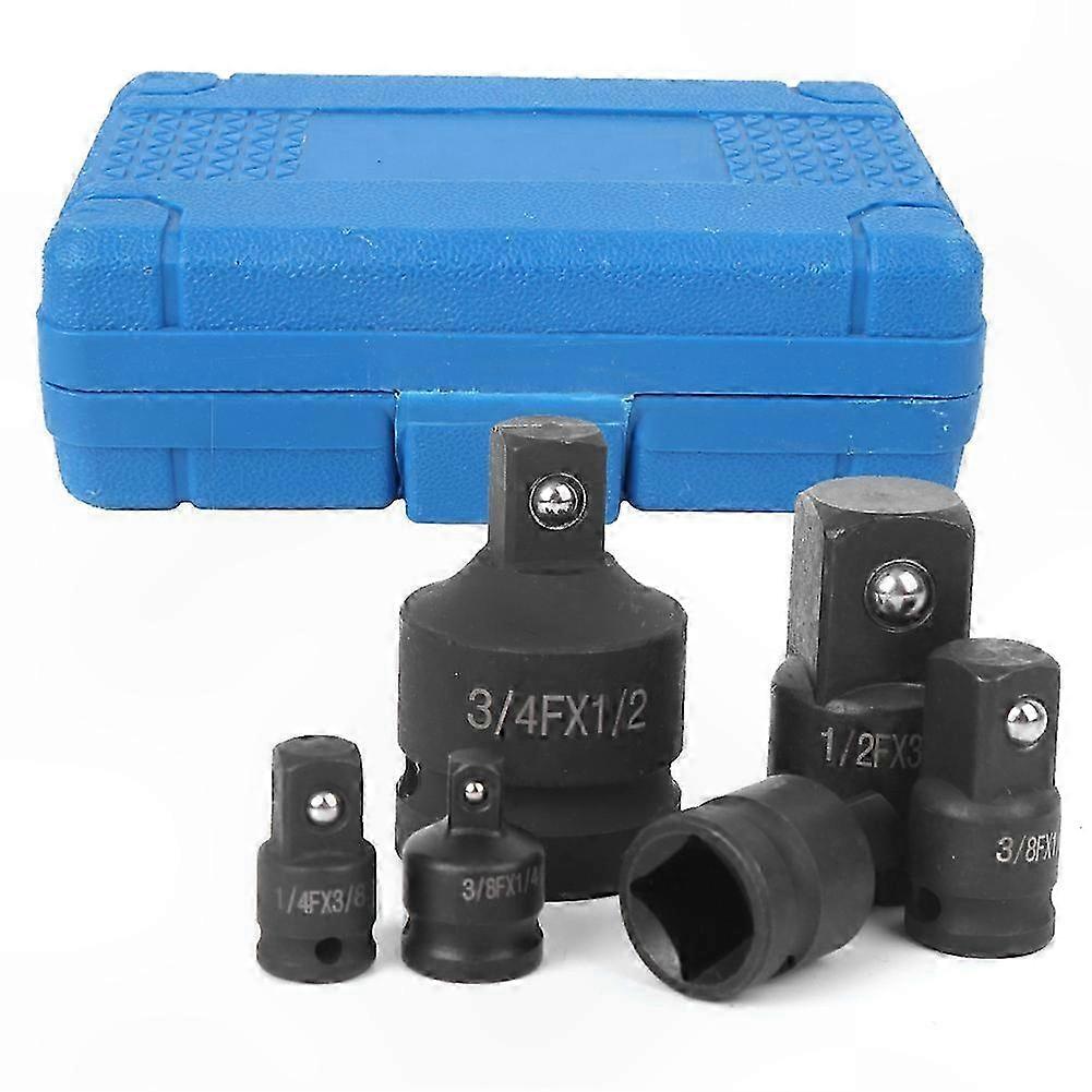 6-Piece Socket Adapter Set, 1/2" 1/4" 3/8" 3/4" Impact Reducer Conversion Kit