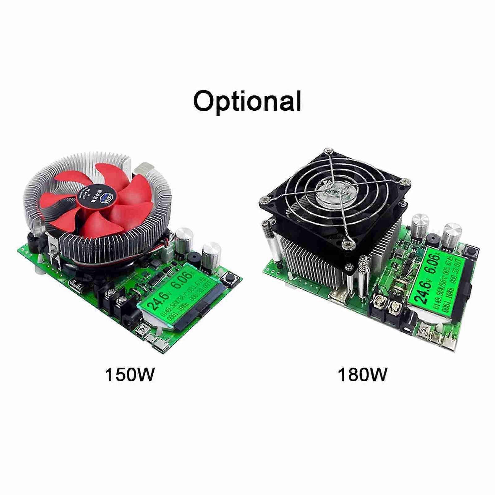 150W 20A Electronic Load Tester Digital LCD Screen Electronic Adjustment Constant Load Meter Battery Capacity Tester Voltmeter Ammeter Multimeter