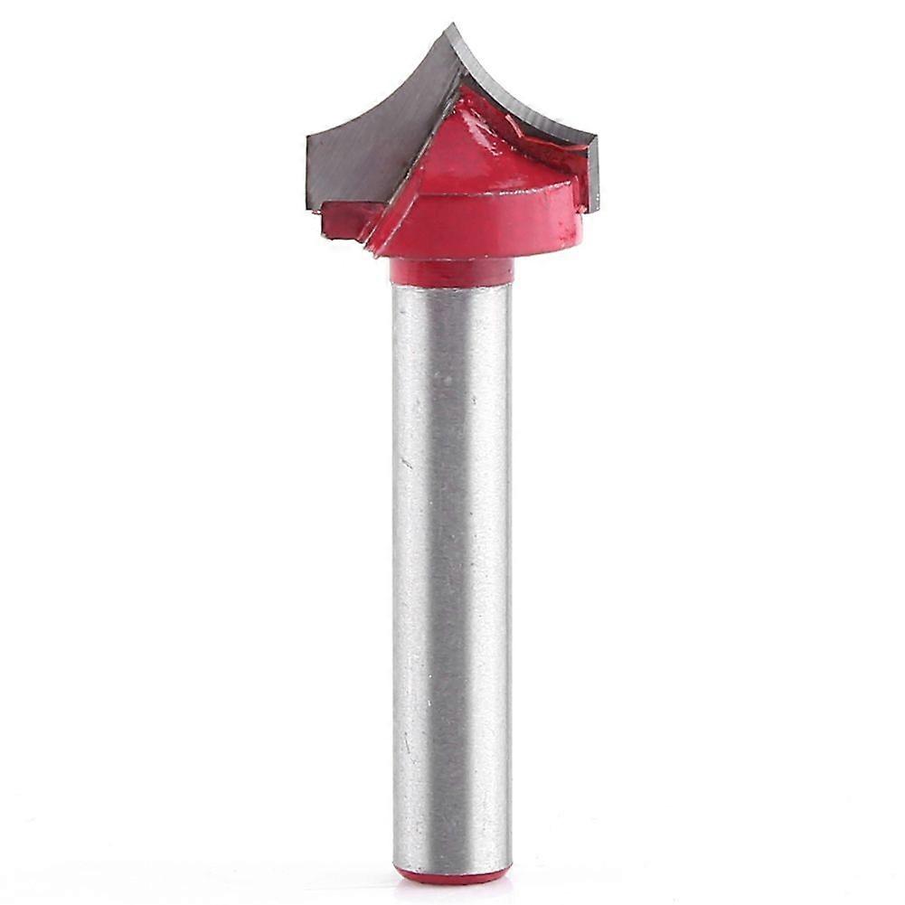 6mm Shank 3D CNC Engraving V Groove Needle Tip Router Bits Woodworking Bit Carving Tool(12mm)