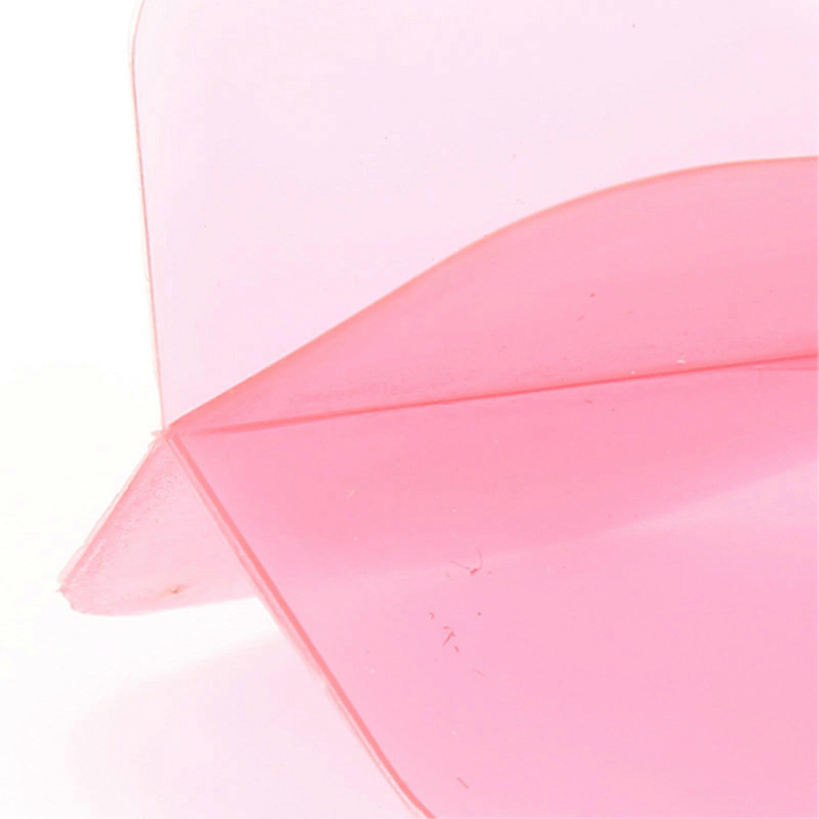 3 Pcs 2BA Integrated Transparent Dart Shaft and Flights Standard Shape Anti BreakRed