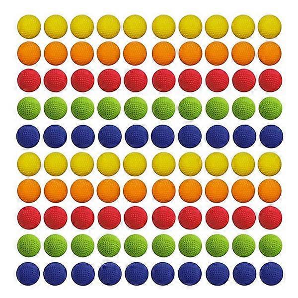 100 Pcs Universal EVA Soft Round Refill Balls for Rival Toy Gun