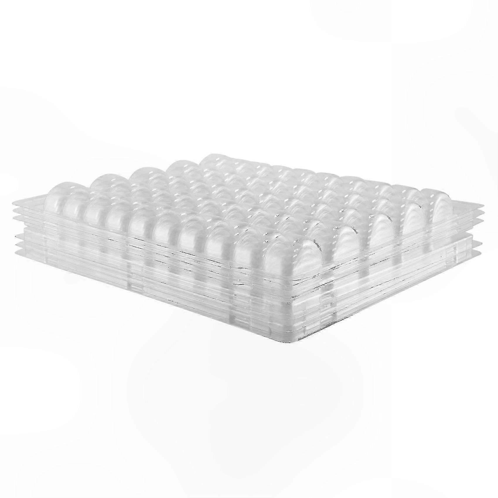 Transparent Closeable Macaron Storage Trays - Holds 50 Pieces Per Set - Pack Of 4 Sets