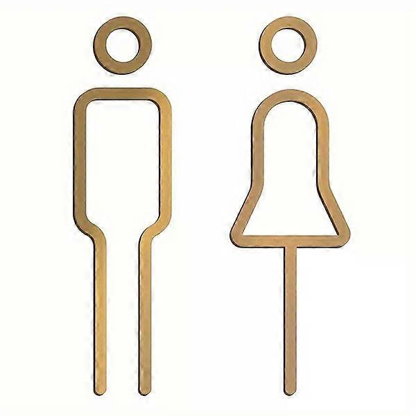 Acrylic toilet signs, easy to install, modern and durable in design