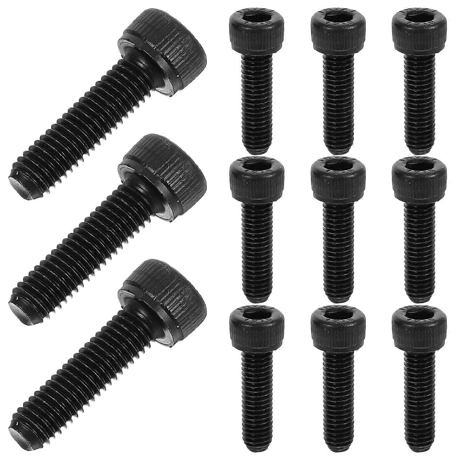 M5x18 Hexagon Socket Head Cap Screws For Furniture Hardware Parts Black Enhanced Friction 50Pcs