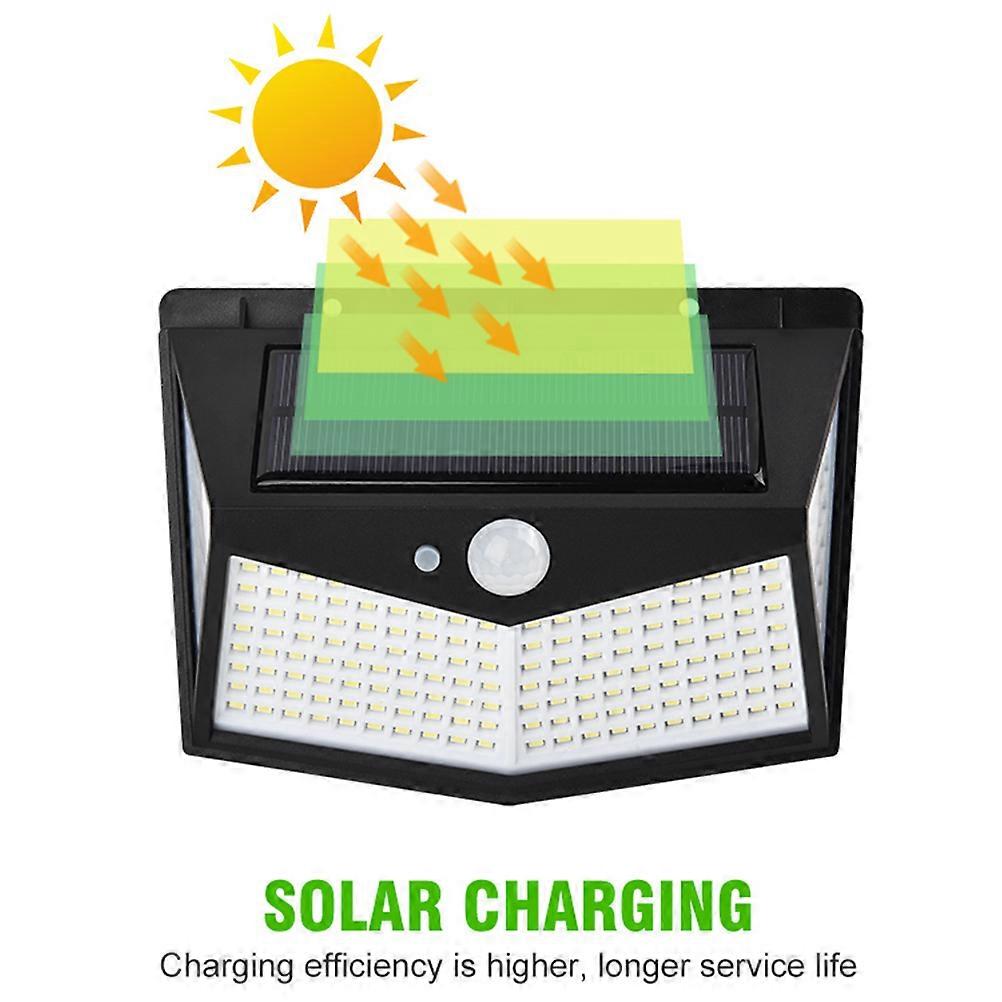Solar Powered Motion Sensor Outdoor Light with Threesided Illumination for Garden Yard and Driveway 6.3 Inches